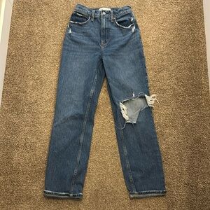 Abercrombie and Fitch Curve love 90s straight ultra high rise jeans